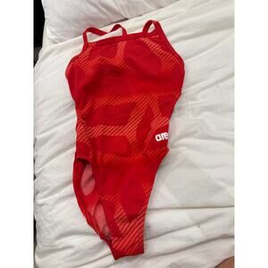 Arena swim one piece onesie Women's Halftone Lightdrop Back One Piece Swimsuit